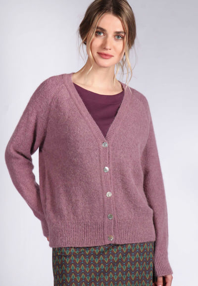Strickjacke Vija - rose wine
