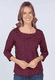 3/4-Arm Shirt Talara  - black
