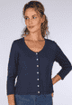 Strickjacke Liselotte dot - navy