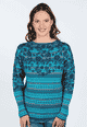Strickpullover Flekkina  - lake