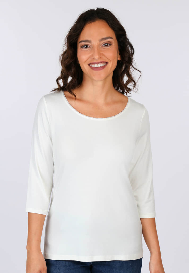 3/4-Arm-Shirt Mabel  - ivory