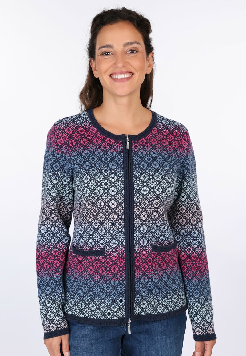 Strickjacke Medi Gradient  - navy