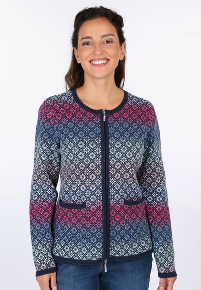 Strickjacke Medi Gradient  - navy