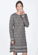 Strickkleid Suri damast  - grey