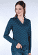Bluse Celeste retro flower - navy