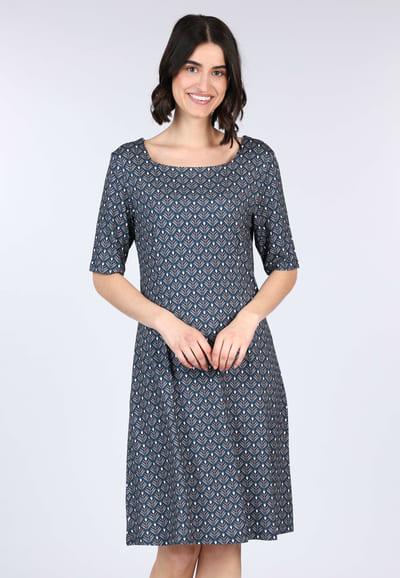 Kleid Eilina feather  - navy
