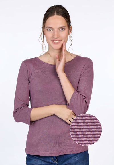 3/4-Arm-Shirt Pippita  - dusty orchid