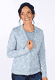 Strickjacke Susanna floral  - light blue