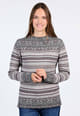 Strickpullover Sofia damast  - grey