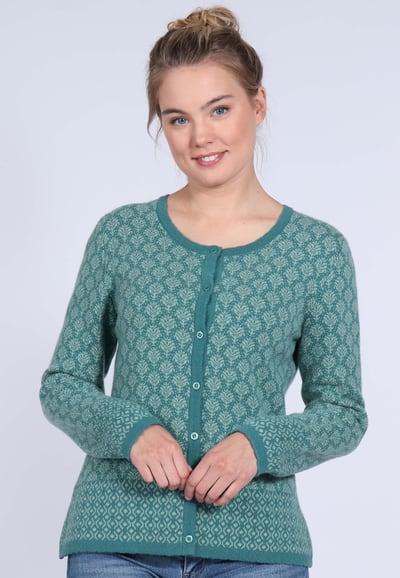 Strickjacke Yelena - bottle green