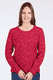 Strickpullover Josefine  - rubin