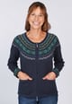 Strickjacke Medi Flower - navy
