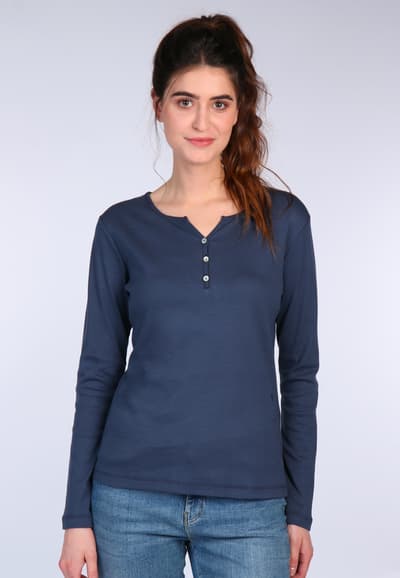 Langarmshirt Denja - navy