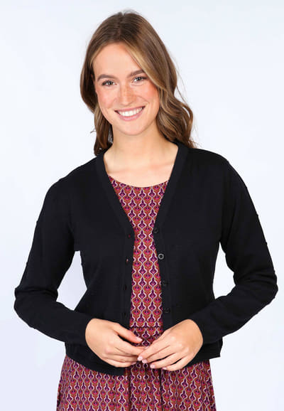 Strickjacke Valea  - black