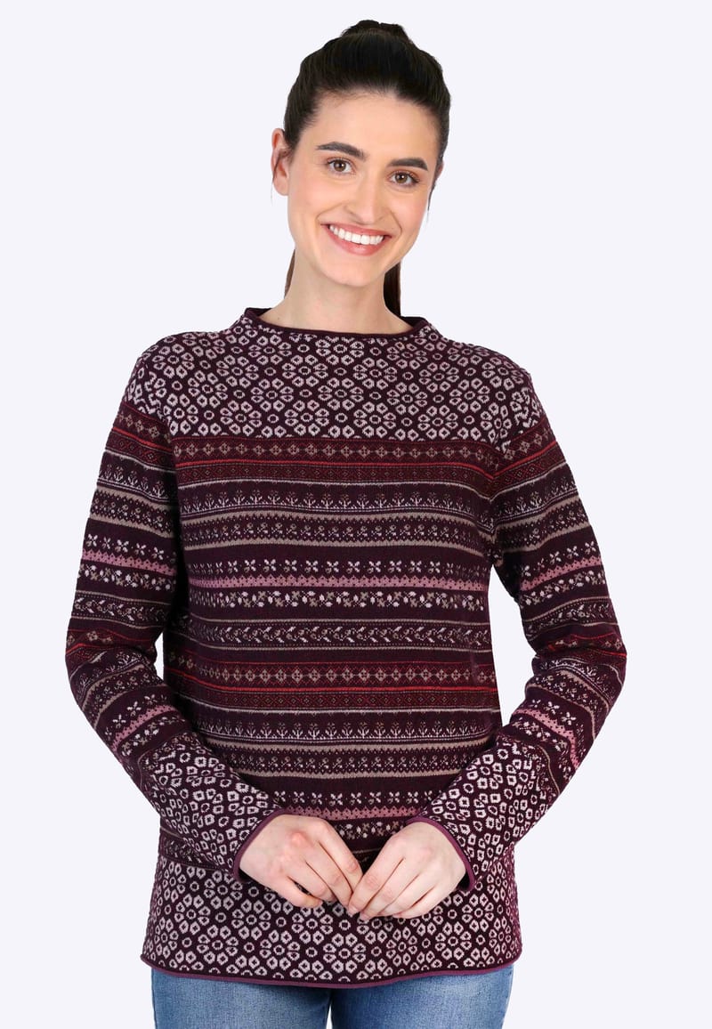 Strickpullover Sofia fairy - plum