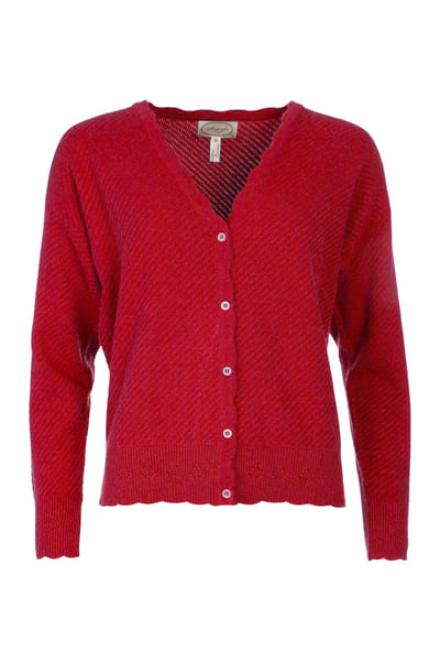 Strickjacke Jorid - burgundy