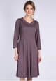 Kleid Cocolie geo flower - plum