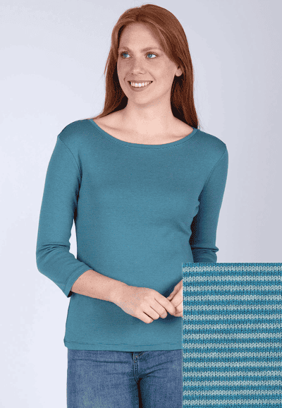 3/4-Arm-Shirt Pipitta - deep ocean
