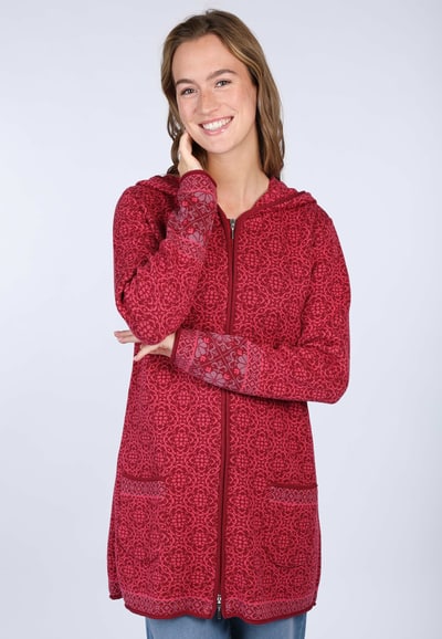 Strickmantel Mareike  - red wine