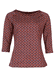 3/4-Armshirt Zoa geo flower - dark grape