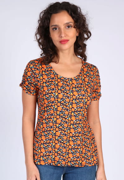 T-Shirt Elies sweet jasmine - mango