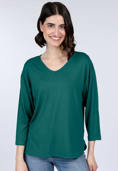 3/4-Arm-Shirt Betzili  - bottle green