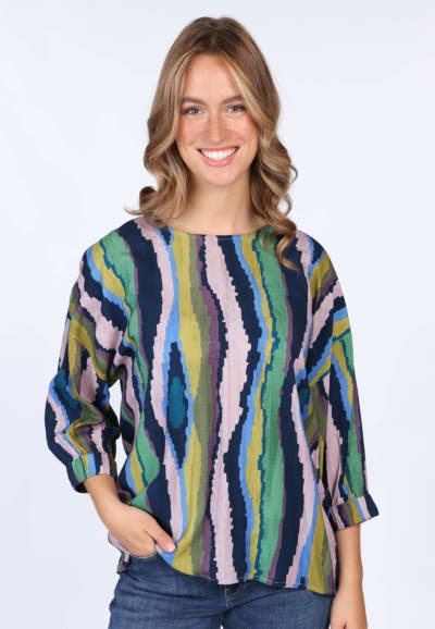 Bluse Alea  - indigo