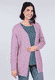 Strickjacke Rachel  - dusty orchid