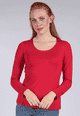 Langarmshirt Philia  - rubin