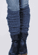 Beinstulpe Lati solid  - navy