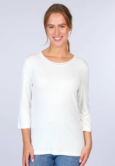 3/4 Arm-Shirt Mabel  - ivory