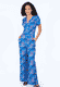 Jumpsuit Wieta Flower Power - lapis