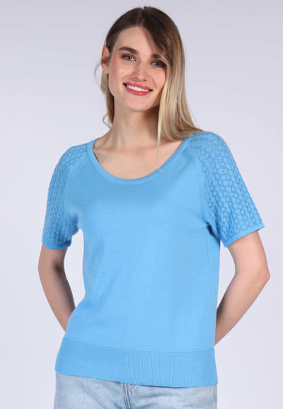 Strickshirt Lina - riviera