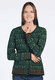 Strickjacke Renee damast  - bottle green