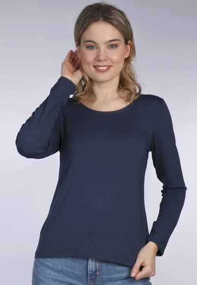 Langarmshirt Philia  - navy