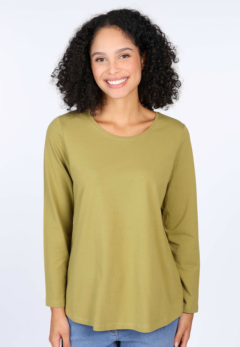 Langarmshirt Nore - green moss