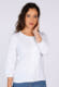 3/4-Arm-Shirt Janitara  - white