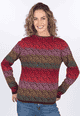 Strickpullover Dorit Gradient - plum