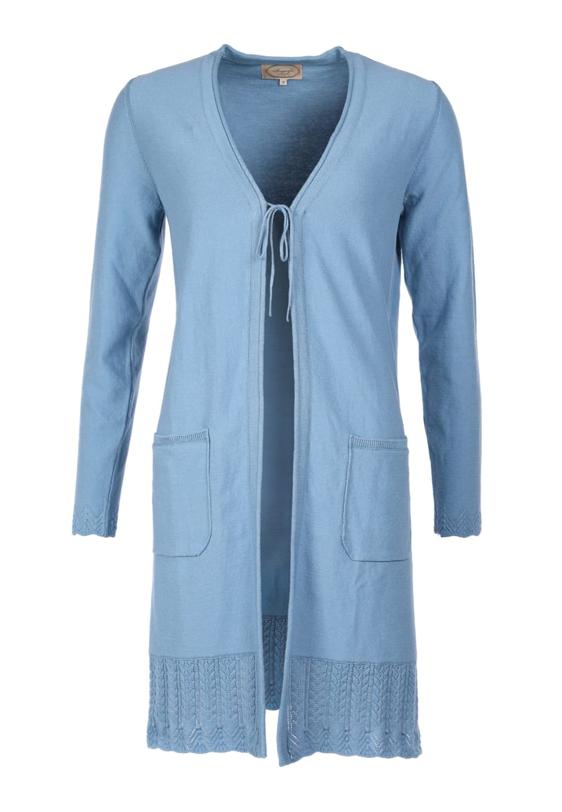 Strickjacke Emmi swedish blue im Sorgenfri Sylt Online Shop