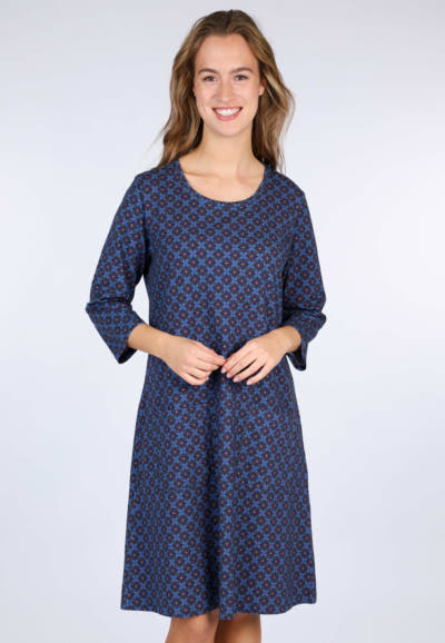 Kleid Giannali Retro - indigo