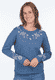 Strickpullover Iby - swedish blue