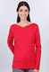 Langarmshirt Kajsa  - rubin