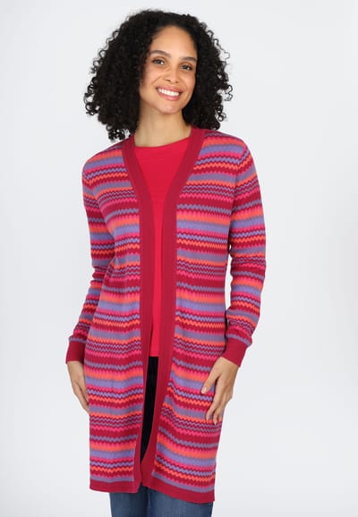 Strickmantel Emmara - cerise