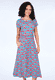Kleid Malind rosy - turquoise