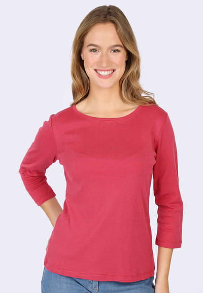 3/4-Arm-Shirt Pippita  - cerise