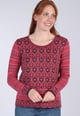Strickpullover Josefine royal - plum