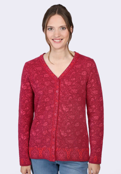 Strickjacke Christi oriental  - rubin