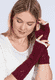 Handstulpe Dalina - burgundy