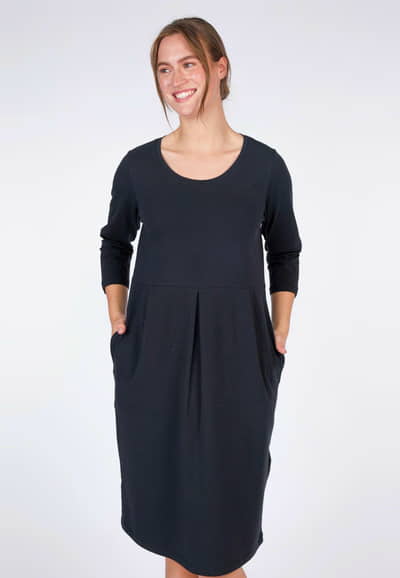 Kleid Jola solid - black