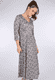 Kleid Sylvelin roses  - grey